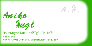 aniko hugl business card